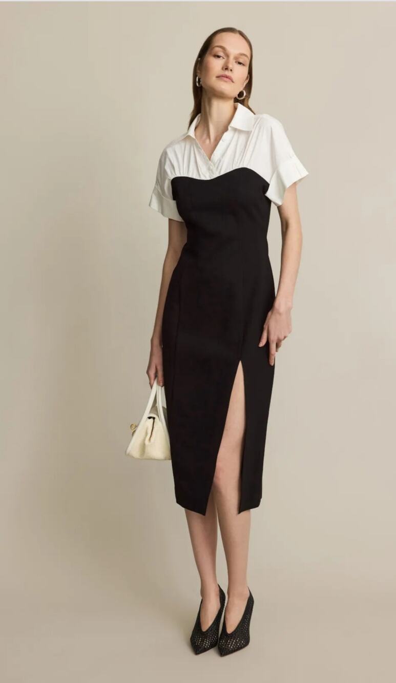 Toccin Collared Shirt Dress Women Size 6